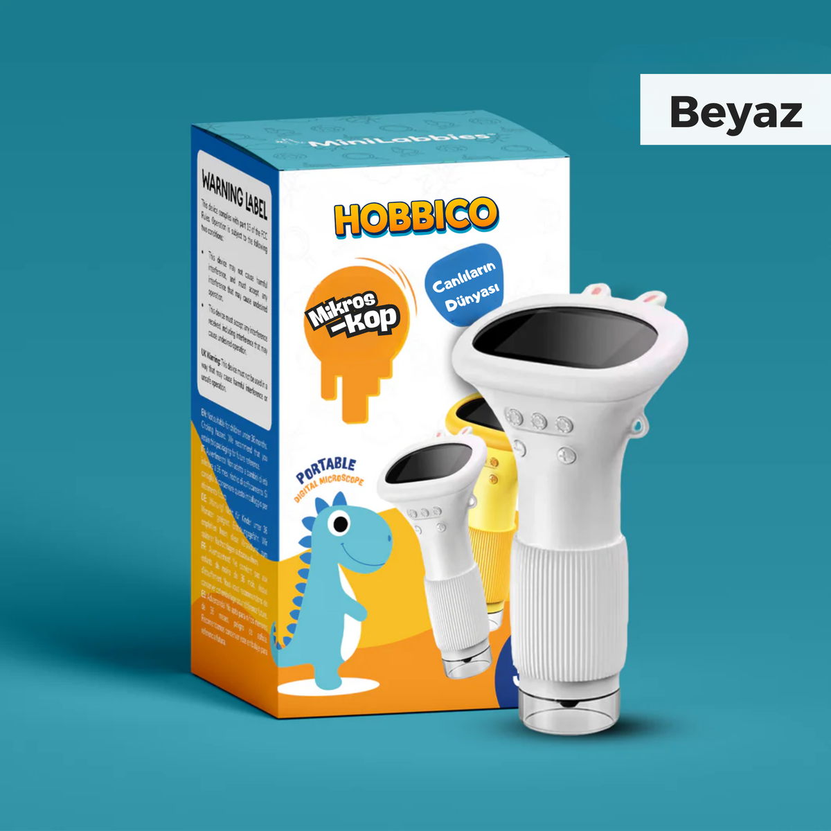 Hobbico eğitici mikroskop kutu içeriği