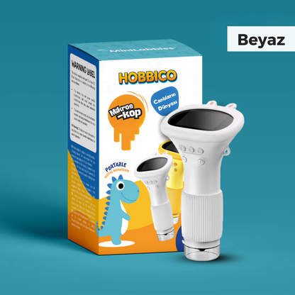 Hobbico eğitici mikroskop kutu içeriği