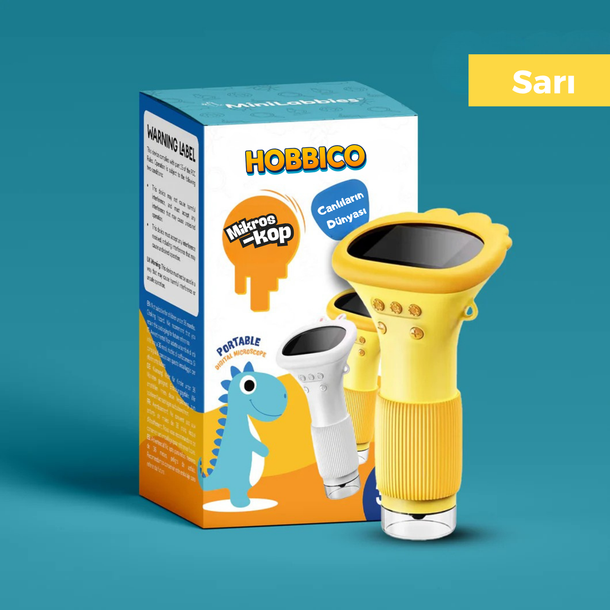 Hobbico eğitici mikroskop yakın plan görünüm