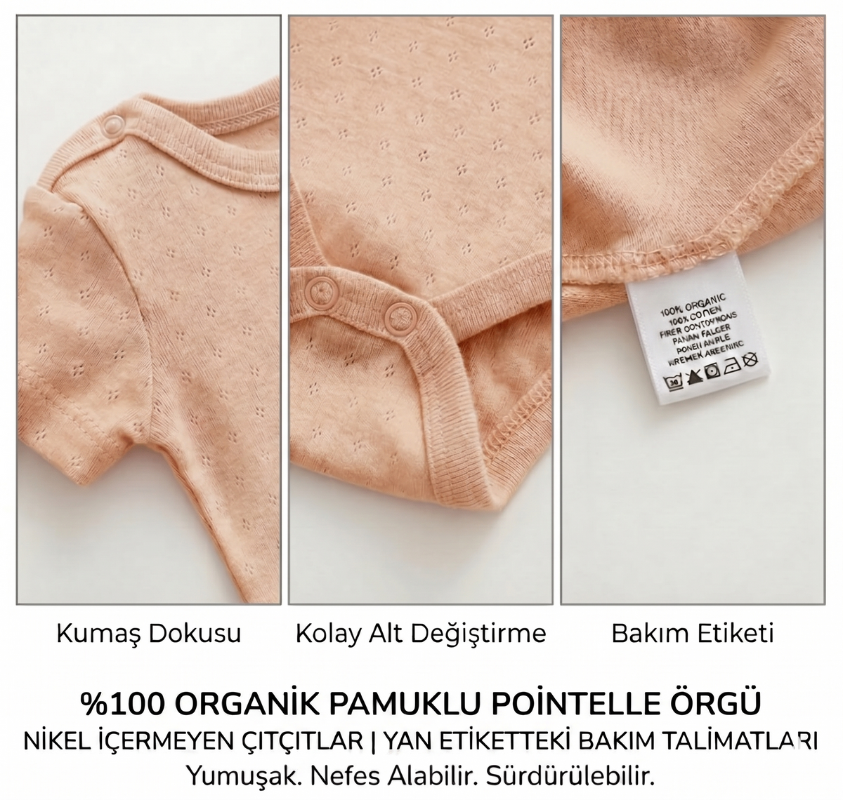 Caramell taba erkek bebek body ürün görseli