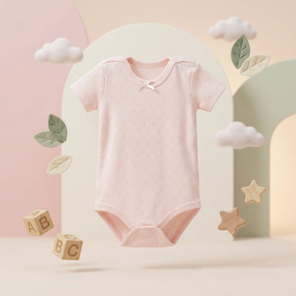 Caramell lila kız bebek body %100 pamuklu önden görünüm