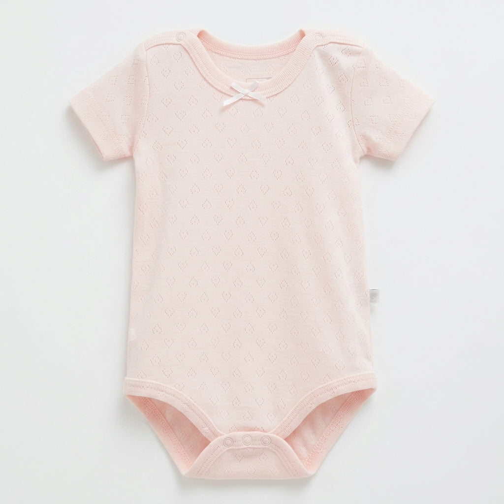 Caramell lila kız bebek body arkadan görünüm